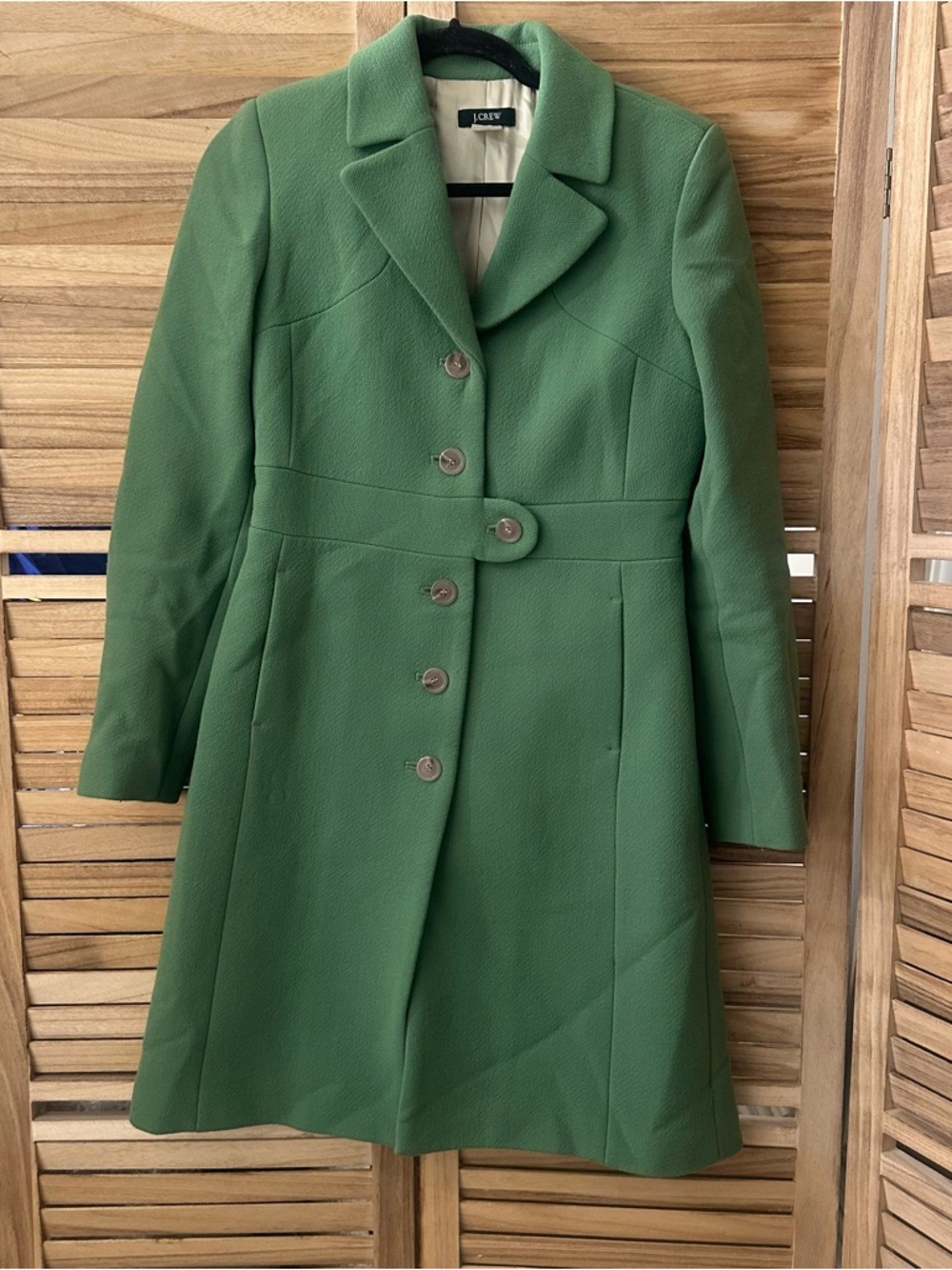 J. Crew Wool Lady  Coat in green size 2